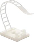 TSY Suport plastic ajustabil pentru prindere cabluri, ALB, 25x18 mm, autoadeziv, 100 buc TAA-1-W (TAA-1-W)