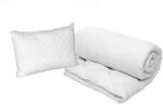 Ralex Pucioasa Pachet Primavara Toamna pat o persoana Pilota matlasata umplutura minet alergenic 140x210 cm, alba si 1 perna matlasata 50x70 cm (500.001)