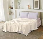 Ralex Pucioasa Patura Cocolino UNI pentru pat dublu 200 x 230 cm, model fluturi Crem Pucioasa (PCU-crem) Patura