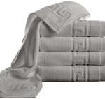 Ralex Pucioasa Pachet 5 prosoape baie 50x90 cm Bumbac 100%, Greek Border 500 grame/mp, Gri (100.280-5-90640) Prosop