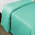 HomePuls Cearsaf de pilota 2 persoane Damasc Policoton dunga 1 cm, 180 x 220 cm, Verde Jad (ALX.58-verde-jad)