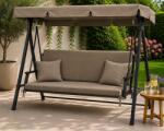 Ralex Pucioasa Saltea balansoar premium două segmente cu 2 perne 30x50 cm, 50x150 cm saltea, Bej Închis (13) (400.804-111489)