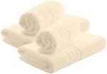 Ralex Pucioasa Set 4 prosoape baie 70x140 cm si 50x90 cm Bumbac 100%, Greek Border 500 grame/mp, Crem (24.S-crem) Prosop