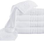 Ralex Pucioasa Pachet 5 prosoape baie HoReCa 70x140 cm Bumbac 100%, Greek Border 500 grame/mp, Alb (100.279-5) Prosop
