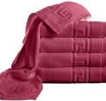 Ralex Pucioasa Pachet 5 prosoape baie 50x90 cm Bumbac 100%, Greek Border 500 grame/mp, Rosu (100.280-5-rosu) Prosop