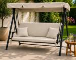 Ralex Pucioasa Saltea balansoar premium două segmente cu 2 perne 30x50 cm, 50x150 cm saltea, Crem (8) (400.804-111480)