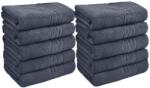 Ralex Pucioasa Pachet 10 prosoape baie 70x140 cm Bumbac 100%, Greek Border 500 grame/mp, Gri (Antracit) (100.279-10-105606) Prosop