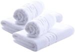 Ralex Pucioasa Set 4 prosoape baie 70x140 cm și 50x90 cm Bumbac 100%, Greek Border 500 grame/mp, Alb (24.S-103411) Prosop