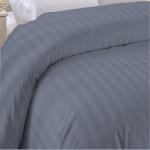 HomePuls Cearsaf de pilota 1 persoana Damasc Bumbac 100% tip Hotel cu dunga 1 cm, 140x220 cm, Gri Antracit (300.146-antracit)