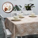 Ralex Pucioasa Față de masă rotundă 140 cm antimurdărire, Elegantă Bej Ralex Pucioasa (500.109-91607) Fata de masa