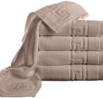 Ralex Pucioasa Pachet 5 prosoape baie 70x140 cm Bumbac 100%, Greek Border 500 grame/mp, Bej (100.279-5-bej) Prosop