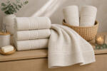 Ralex Pucioasa Prosop baie de mâini 30x50 cm Bumbac 100%, Greek Border 500 grame/mp, Vanilla Sands (100.281-110254) Prosop