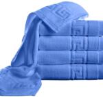 Ralex Pucioasa Pachet 5 prosoape baie 70x140 cm Bumbac 100%, Greek Border 500 grame/mp, Bleu (100.279-5-bleu) Prosop