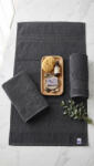 Ralex Pucioasa Prosop baie de față 50x90 cm Bumbac 100%, Greek Border 500 grame/mp, Gray Essence (100.280-109645) Prosop