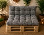 Ralex Pucioasa Set perne grădină Pallet Soft Seating 80x120 cm Gri (15) (400.432-111581)