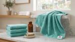 Ralex Pucioasa Pachet 10 prosoape baie 70x140 cm Bumbac 100%, Greek Border 500 grame/mp, Azure Nirvana (100.279-10-109624) Prosop