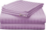 HomePuls Cearsaf de pat o persoana Damasc Policoton dunga 1 cm, 160 x 230 cm, Lila (CPF.132-lila)