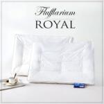 Ralex Pucioasa Pernă puf de gâscă 50x70 cm FLUFFLARIUM ROYAL, percale bumbac 100% dublat cu poliuretan, Alb (400.424)