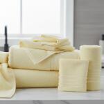 Ralex Pucioasa Prosop baie 70x140 cm Luxury 100% Bumbac Lux 600 gr. /mp, Galben (400.611-102949) Prosop
