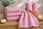 Ralex Pucioasa Set 4 prosoape baie 70x140 cm si 50x90 cm Bumbac 100%, Greek Border 500 grame/mp, Rose Paradise (24.S-110282) Prosop