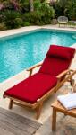 Ralex Pucioasa Saltea șezlong premium două segmente 60x190 cm + CADOU Pernă, Roșu (5) (400.802-111395)