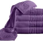 Ralex Pucioasa Pachet 5 prosoape baie 50x90 cm Bumbac 100%, Greek Border 500 grame/mp, Lila (100.280-5-lila) Prosop