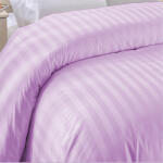 HomePuls Cearsaf de pilota 2 persoane Damasc Bumbac 100% tip Hotel cu dunga 1 cm, 160x220 cm, Lila (400.61-lila)