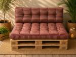 Ralex Pucioasa Set perne grădină Pallet Soft Seating 80x120 cm Dungi Portocaliu (18) (400.432-111554)