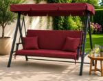 Ralex Pucioasa Saltea balansoar premium două segmente 50x150 cm, Roșu Închis (5) (400.803-111471)