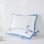 Ralex Pucioasa Pernă puf gâscă DEEP SLEEP 50x70 cm, fața PERCALE Bumbac 100% dublat cu poliuretan, Alb (400.422)