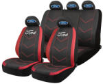 AutoHelix MSA Set Huse Scaune Universale HLX6 Compatibile cu Ford - Negru/Rosu (GROSUS6)