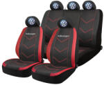 AutoHelix MSA Set Huse Scaune Universale HLX6 Compatibile cu Volkswagen - Negru/Rosu (GROSUS20)
