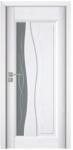 Novo Doors Usa Interior din MDF Novo Doors ND07 LUX PREMIUM, Cadru din Lemn Masiv, KIT COMPLET, Toc Reglabil de 10 CM INCLUS, Plinta pe Ambele Parti (Culoare: Wenge, Dimensiune: 70 cm, Maner: Patrat negru inchid