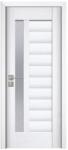 Novo Doors Usa Interior din MDF Novo Doors ND03 LUX PREMIUM, Cadru din Lemn Masiv, KIT COMPLET, Toc Reglabil de 10 CM INCLUS, Plinta pe Ambele Parti (Culoare: Wenge, Dimensiune: 70 cm, Maner: Patrat argintiu cro