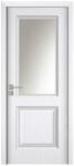 Novo Doors Usa Interior din MDF Novo Doors ND10 LUX PREMIUM, Cadru din Lemn Masiv, KIT COMPLET, Toc Reglabil de 10 CM INCLUS, Plinta pe Ambele Parti (Culoare: Wenge, Dimensiune: 60 cm, Maner: Patrat argintiu cro