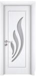 Novo Doors Usa Interior din MDF Novo Doors ND310, Cadru din Lemn Masiv, Geam Sablat, KIT COMPLET, Toc , Manere si balamale incluse (Culoare: Nuc, Dimensiune: 60 cm, Maner: Standard, Toc: Fix) (ND310NUC60MSTTF)