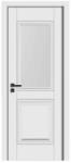 Novo Doors Usa Interior din MDF Novo Doors ND13 LUX PREMIUM, Cadru din Lemn Masiv, KIT COMPLET, Toc Reglabil de 10 CM INCLUS, Plinta pe Ambele Parti (Culoare: Alb mat, Dimensiune: 60 cm, Maner: Patrat argintiu c