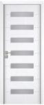 Novo Doors Usa Interior din MDF Novo Doors ND318, Cadru din Lemn Masiv, Geam Sablat, KIT COMPLET, Toc , Manere si balamale incluse (Culoare: Gri, Dimensiune: 60 cm, Maner: Patrat argintiu crom, Toc: Reglabil 10 