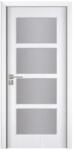 Novo Doors Usa Interior din MDF Novo Doors ND317, Cadru din Lemn Masiv, Geam Sablat, KIT COMPLET, Toc , Manere si balamale incluse (Culoare: Wenge, Dimensiune: 80 cm, Maner: Patrat argintiu crom, Toc: Reglabil 1