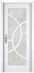 Novo Doors Usa Interior din MDF Novo Doors ND309, Cadru din Lemn Masiv, Geam Sablat, KIT COMPLET, Toc , Manere si balamale incluse (Culoare: Alb, Dimensiune: 60 cm, Maner: Patrat argintiu crom, Toc: Reglabil 30 