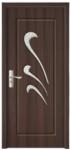 Novo Doors Usa Interior din MDF Novo Doors ND231, Cadru din Lemn Masiv, Geam Sablat, KIT COMPLET, Toc , Manere si balamale incluse (Culoare: Wenge, Dimensiune: 80 cm, Maner: Patrat negru inchidere magnetica, Toc