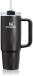 Stanley Quencher H2. O FlowState Fluted Tumbler pahar din oțel inoxidabil cu pai medium Black PVD 1 buc