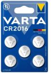 VARTA gombelem (CR2016, 3v, lítium) 5db/csomag (6016101415)