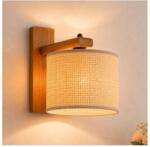 LAMKUR Aplică de perete AIDA 1xE27/15W/230V stejar/rafie (LA62365)