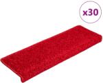 vidaXL 30 db piros lépcsőszőnyeg 65 x 21 x 4 cm 3365832 (3365832)