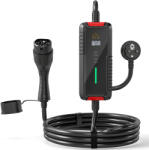 HOMCOM Încărcător pentru Mașini Electrice de 3, 5 KW, cu Temporizator, Negru | Aosom Romania (C20-116V90BK)