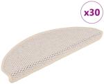 vidaXL 30 db lépcsőszőnyegek öntapadós szizál kinézetű 65x21x4 cm 3365881 (3365881VidaXL)