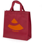 Bodhi kis bevásárlótáska - burgundy with Logo orange
