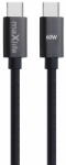 Maxlife Cablu Date si Incarcare Maxlife USB-C - USB-C MXUC-12 60W 1m Negru