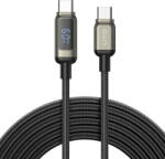 Lito Cablu Date si Incarcare Lito USB-C - USB-C LD15 Display 60W 1m Negru